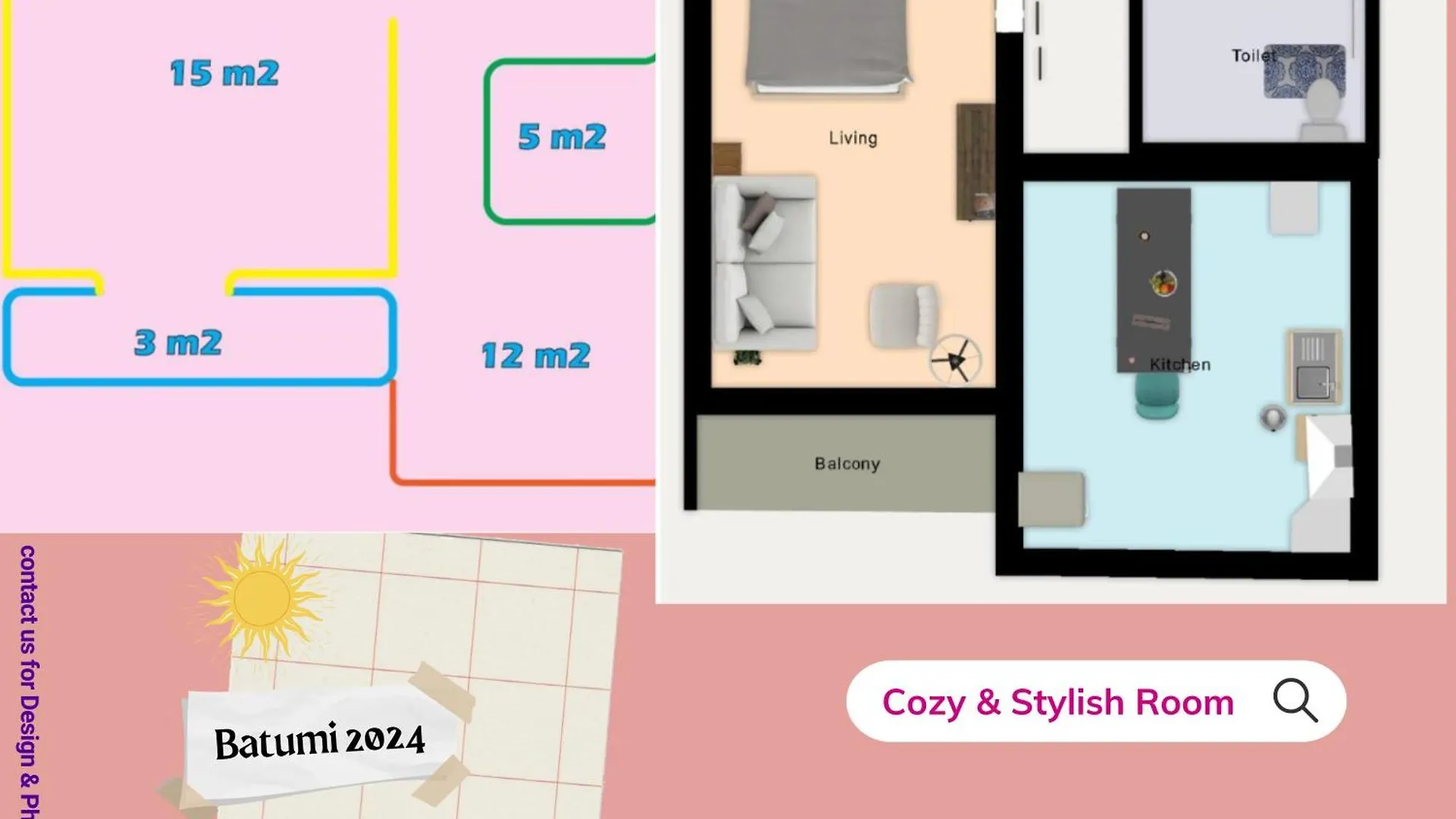 Apartment Cozy & Stylish Suite Room With Garden View Batumi Georgia
